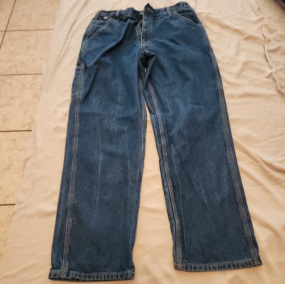 Carhartt Men’s FR Carpenter Jeans, Denim workwear 35x34 fire resistant, New